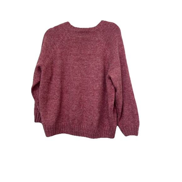 Old Navy Women’s Size L Pink Knit Sweater Soft Cozy Pullover Casual Fall Winter - Picture 2 of 8